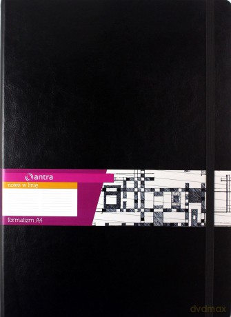 Notes A4 w linie Formalizm czarny