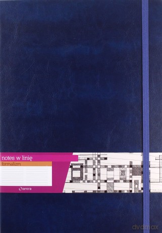 Notes A4 w linie Formalizm granatowy