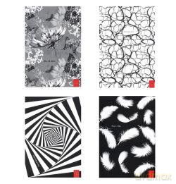 Notes A6 w kratkę Black&White