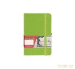 Notes A7 w kratkę Secesja zielony