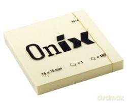 Notes samoprzylepny Onix 75x75 mm żółty