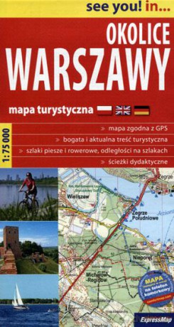 Okolice Warszawy. Mapa turystyczna skala 1:75 000