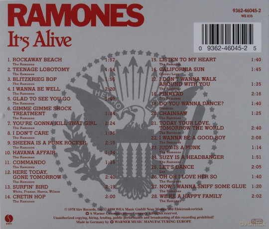 The Ramones: It's Alive [CD]