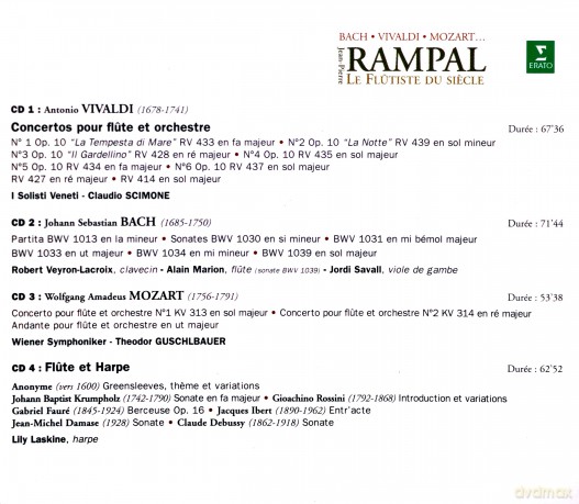 Rampal: Various: Le Flutiste Du Siecle [4CD]