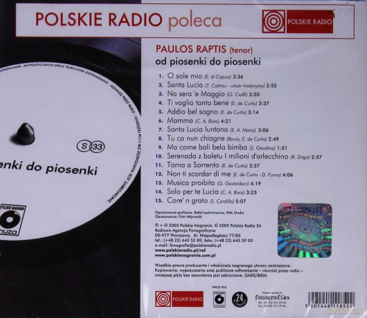 Paulos Raptis: Gwiazdozbiór Muzyki Rozrywkowej [CD]