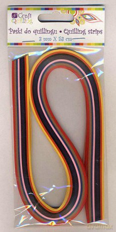 Paski do quillingu 3 mm x 53 cm Vintage