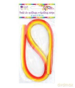 Paski do quillingu 6 mm czerwone