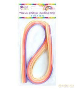 Paski do quillingu 6 mm różowe
