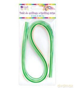 Paski do quillingu 6 mm zielone