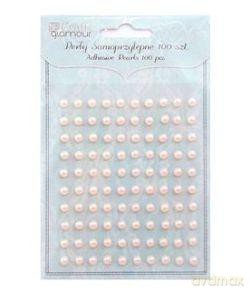 Perły samoprzylepne 100 sztuk - Cream