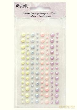 Perły samoprzylepne 120 sztuk - Pastel Candies