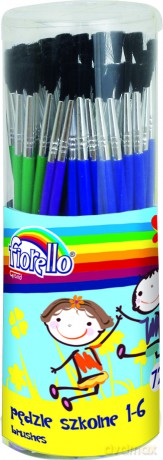 Pędzle w tubie nr 1-6 (72szt)