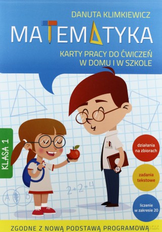 Matematyka kl.1 karty pracy do ćw. (niebieska) [KSIĄŻKA]