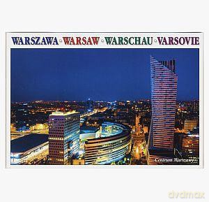 Pocztówka Warszawa, centrum miasta
