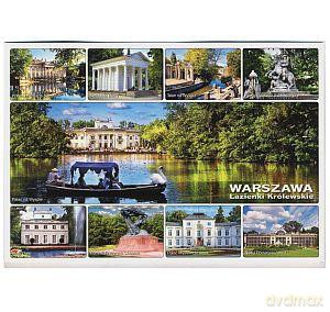 Pocztówka Warszawa, Łazienki Królewskie