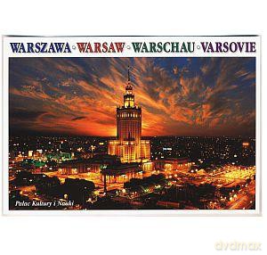 Pocztówka Warszawa, Pałac Kultury i Nauki