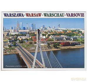 Pocztówka Warszawa, Panorama centrum