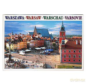 Pocztówka Warszawa, Plac Zamkowy