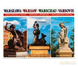Pocztówka Warszawskie Syrenki