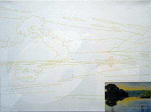 Podobrazie 30x40 cm Staw
