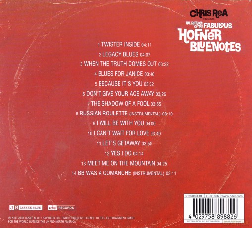 Chris Rea: Return Of Fabolous Hofner Bluenotes (digipack) [CD]