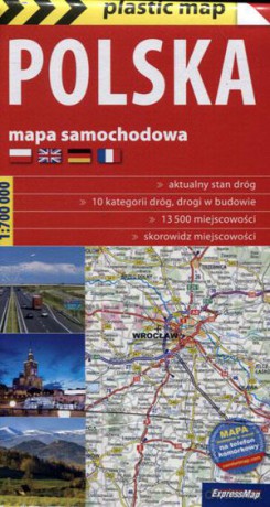 Polska. Mapa samochodowa skala 1:700 000