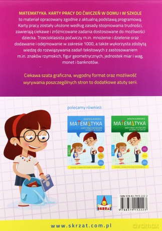 Matematyka kl.3 karty pracy do ćw. (fioletowa) [KSIĄŻKA]