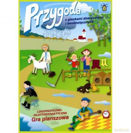 Przygoda z głoskami dźwięcznymi i bezdźwięcznymi - logopedyczna gra planszowa - Bronisław Rocławski [GRA]