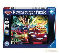 RAVENSBURGER 100 el. XXL - Samochody neon [PUZZLE]