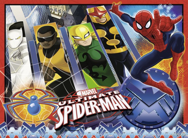 RAVENSBURGER 100 el. XXL - Spiderman z drużyną [PUZZLE]