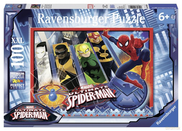 RAVENSBURGER 100 el. XXL - Spiderman z drużyną [PUZZLE]