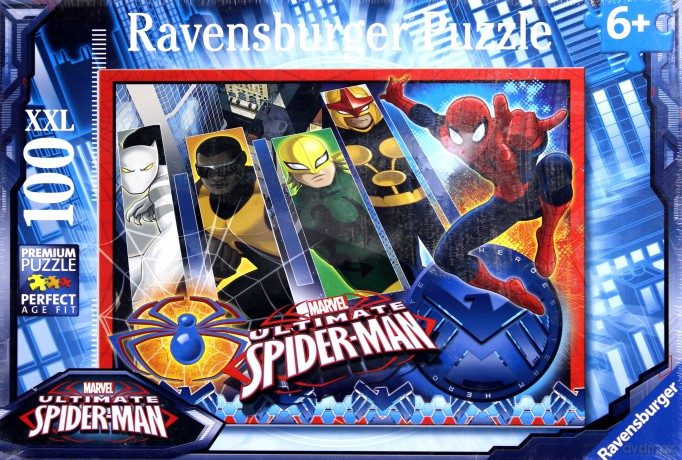 RAVENSBURGER 100 el. XXL - Spiderman z drużyną [PUZZLE]