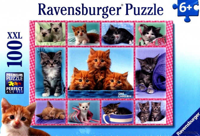 RAVENSBURGER 100 el. XXL Słodkie kociaki [PUZZLE]