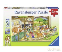 RAVENSBURGER 2x24 el. - Wesołe życie na wsi [PUZZLE]