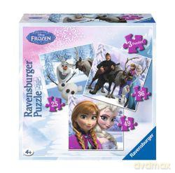 RAVENSBURGER 3 w 1 - Frozen: Przyjaciele [PUZZLE]