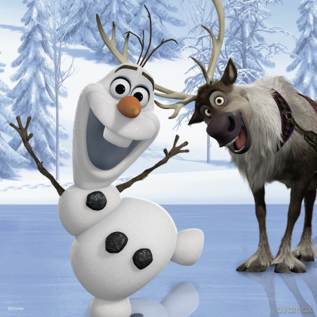 RAVENSBURGER 3 w 1 - Frozen: Przyjaciele [PUZZLE]