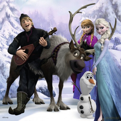 RAVENSBURGER 3 w 1 - Frozen: Przyjaciele [PUZZLE]