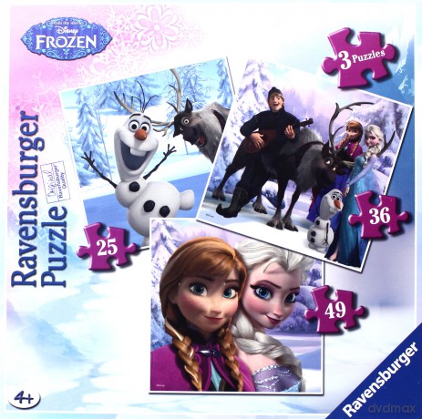 RAVENSBURGER 3 w 1 - Frozen: Przyjaciele [PUZZLE]