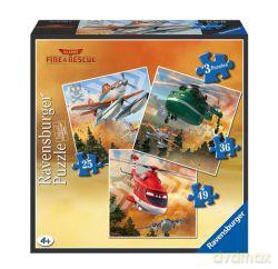 RAVENSBURGER 3 w 1 - Samoloty [PUZZLE]