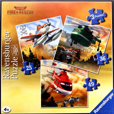 RAVENSBURGER 3 w 1 - Samoloty [PUZZLE]