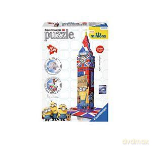 RAVENSBURGER 3D 216 el. Minionki Big Ben [PUZZLE]