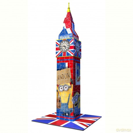 RAVENSBURGER 3D 216 el. Minionki Big Ben [PUZZLE]