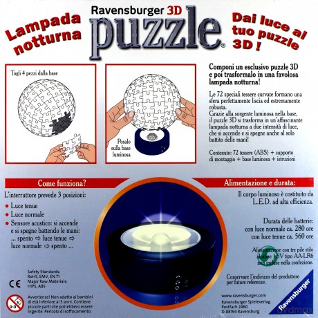 RAVENSBURGER 3D 72 el. - Minionki lampka [PUZZLE]