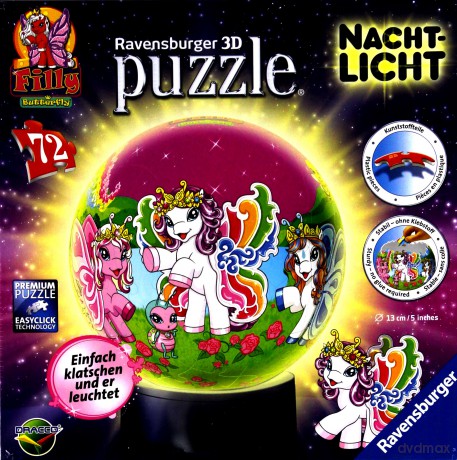 RAVENSBURGER Puzzle kuliste 72 el. - Świat Filly z podświetleniem [PUZZLE]
