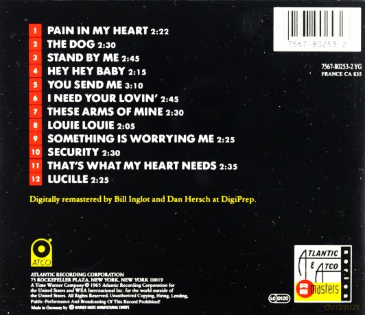 Otis Redding: Pain In My Heart [CD]