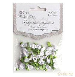 Różyczki satynowe Frost White