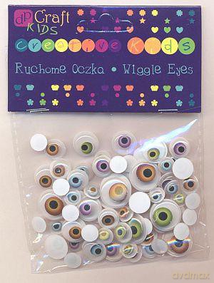 Ruchome oczy naturalne mix