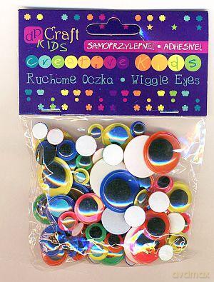 Ruchome oczy neon mix