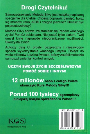 Samouzdrawianie Metodą Silvy. - Jose Silva, Robert B. Stone [KSIĄŻKA]
