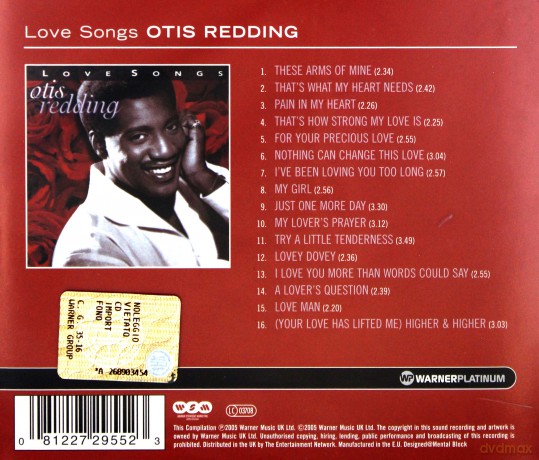 Otis Redding: Love Songs Platinum Collection [CD]